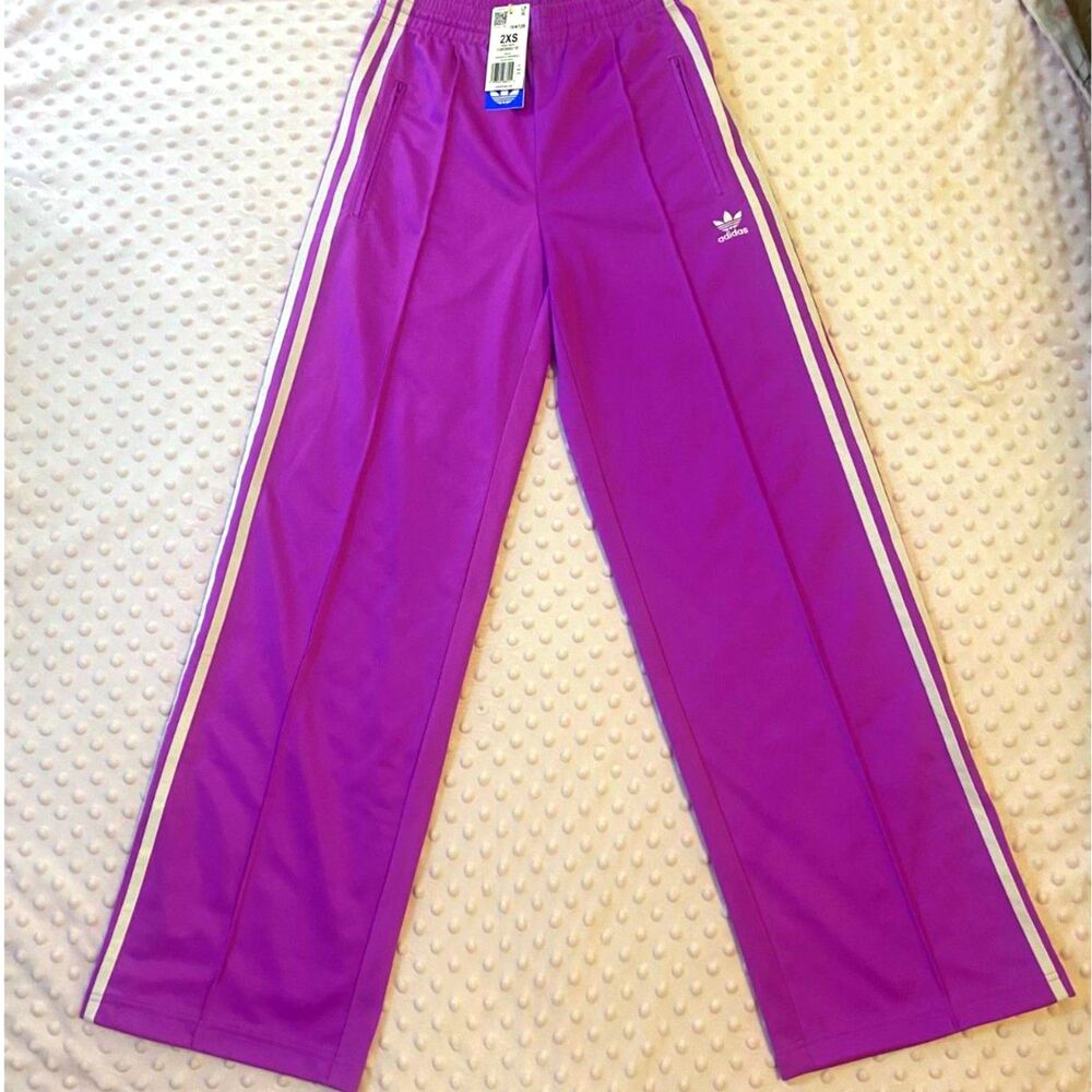 Sold Out NWT Adidas Firebird Loose Track Pants 3-Stripe Size 2XS - Picture 6 of 7
